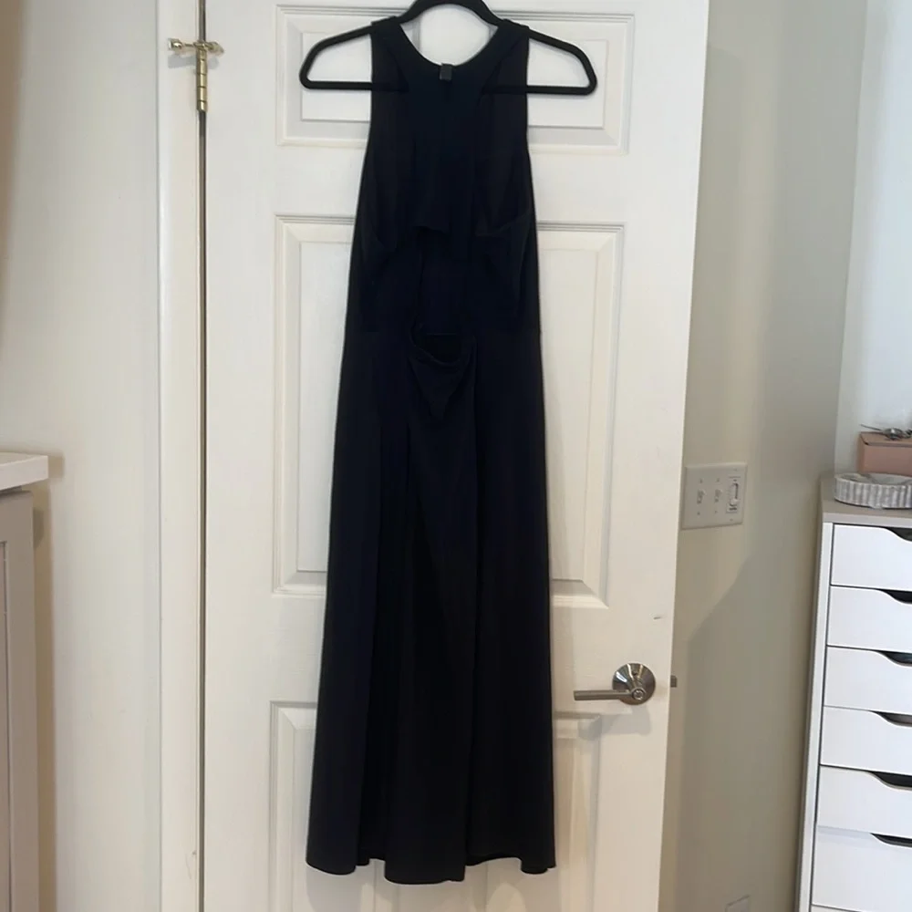 Athleta Black Halter A-Line Midi Dress - Picture 8 of 10